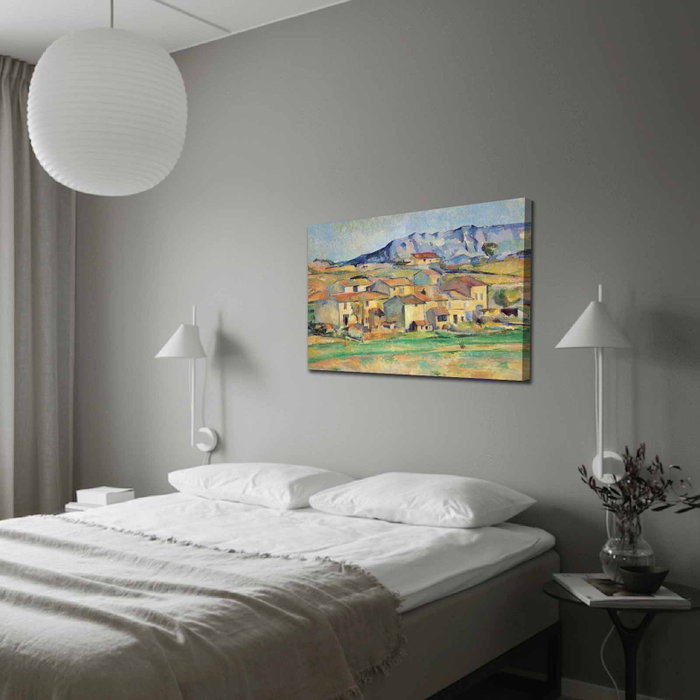 Wallity Hamlet at Payennet de Paul Cézanne en lienzo de ante, 70 x 100 cm